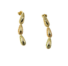 Load image into Gallery viewer, ‘Fluid Spike’, pavé drop earrings