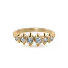 Load image into Gallery viewer, Spiked Diamond, 6 stone band