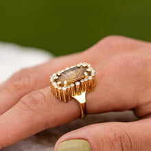 Charger l'image dans la galerie, Rutilated quartz and Diamond, ring