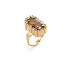 Charger l'image dans la galerie, Rutilated quartz and Diamond, ring