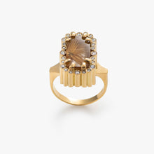Charger l'image dans la galerie, Rutilated quartz and Diamond, ring