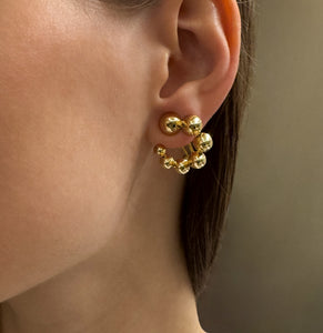 Spiked hoop earrings