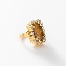 Charger l'image dans la galerie, Rutilated quartz and Diamond, ring