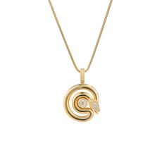 Laden Sie das Bild in den Galerie-Viewer, Coiled Ouroboros, pendant necklace