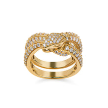 Carica l'immagine nel visualizzatore di Gallery, Coiled Ouroboros, pavé ring