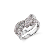 Carica l'immagine nel visualizzatore di Gallery, Coiled Ouroboros, pavé ring