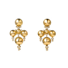 Load image into Gallery viewer, Five Spike, chandelier earrings