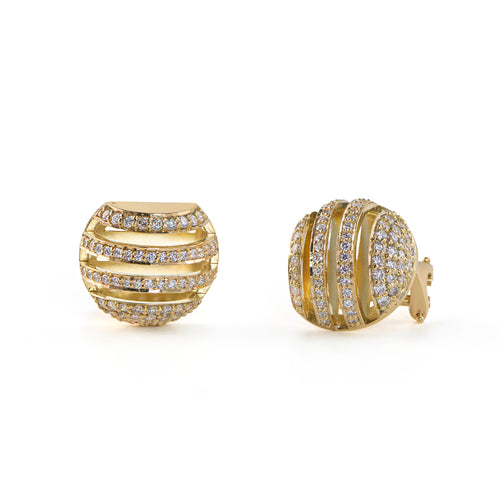 Dome, clip earrings