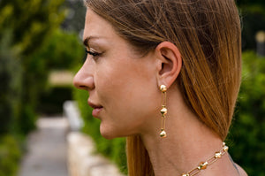 Spiked chain, earrings