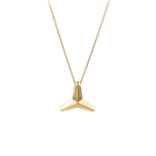 Three pointed star, pendant necklace