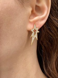 Bang, diamond earrings