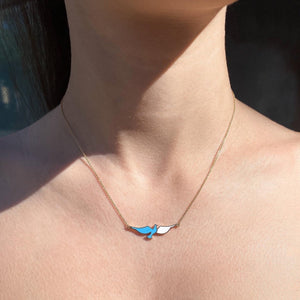 Flying Dove, pendant necklace