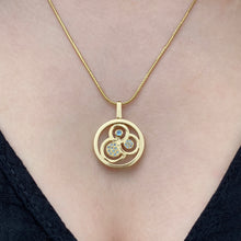 Load image into Gallery viewer, Swirl double sided pendant
